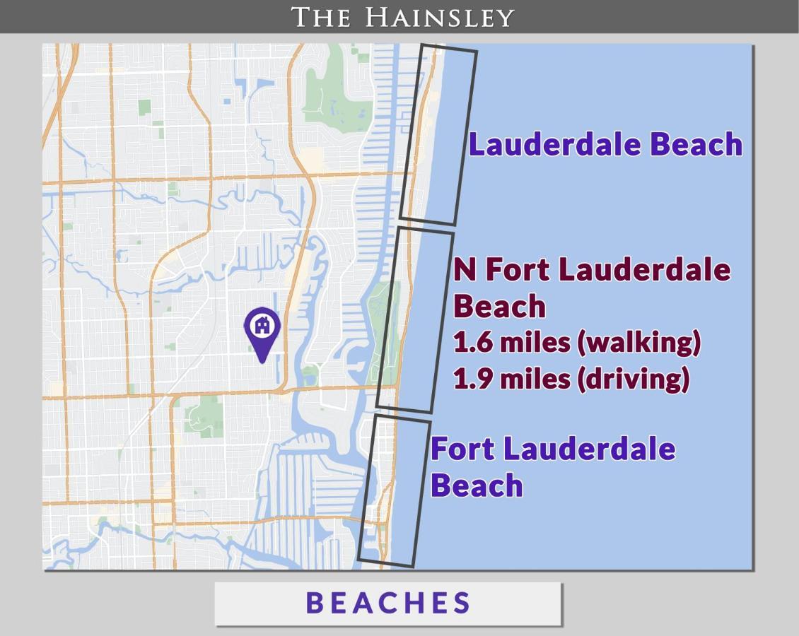 Beautiful Old Apartment With Beach Gear Fort Lauderdale Exterior foto